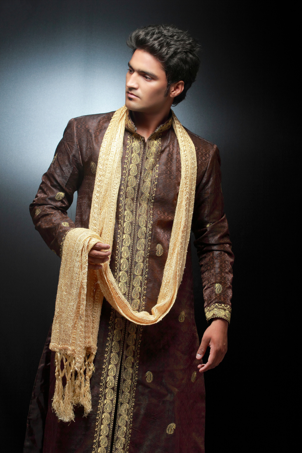 Man in Traditional Indian Clothing